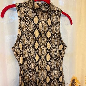 Snake print bodysuit - Size XS.